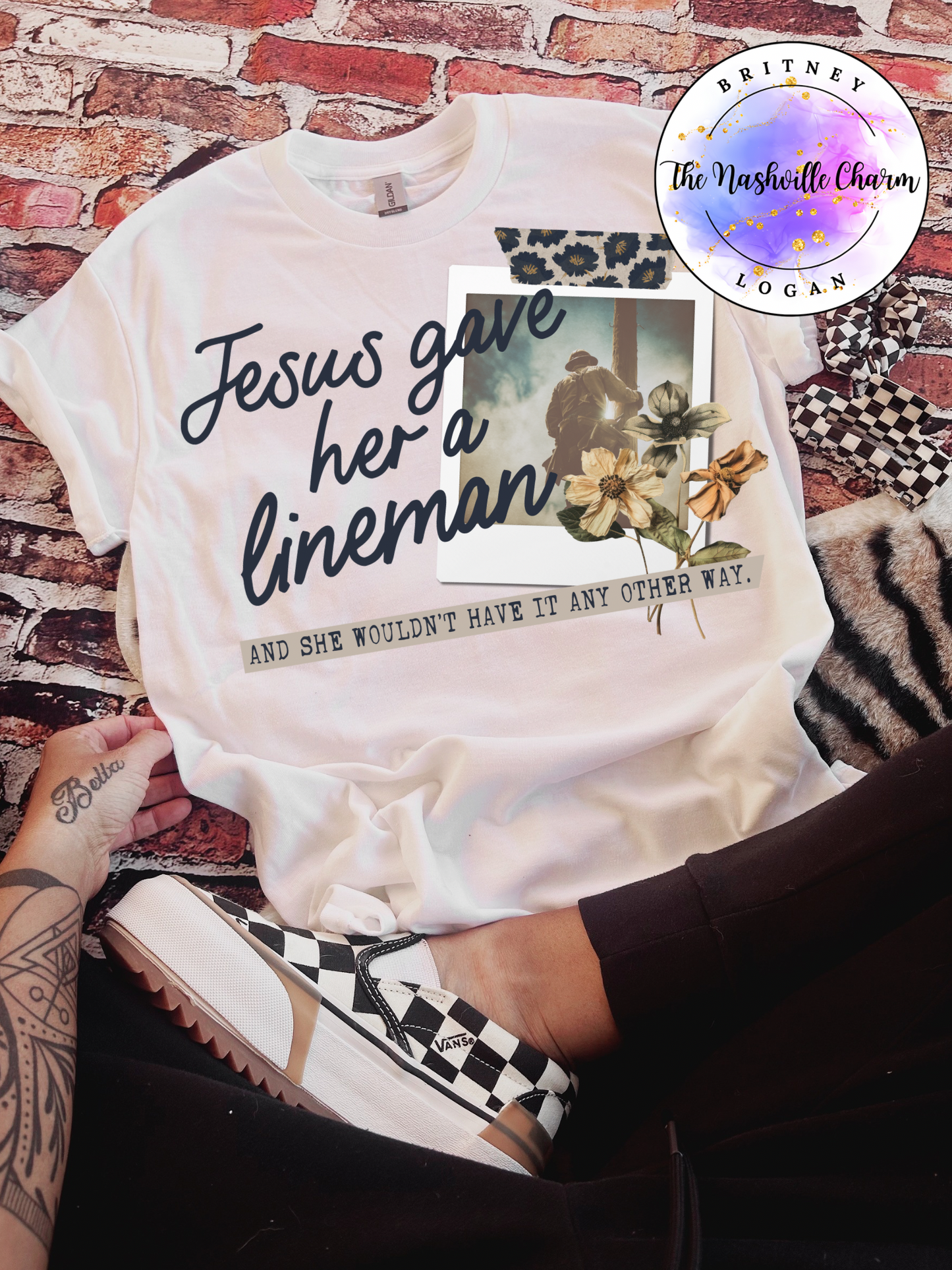 Jesus Gave Her A Lineman Tee